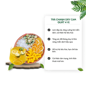 Công dụng trà chanh dây cam quất tiệm trà việt