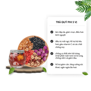 Công dụng trà quý phi 5 vị Tiệm trà Việt