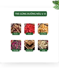 Trà gừng đường nâu